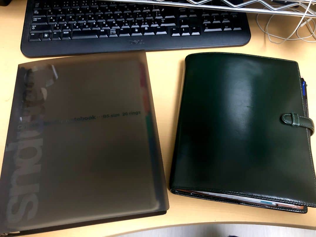 手帳の中身を移し替えたコクヨのキャンパス バインダーノートとA5サイズシステム手帳