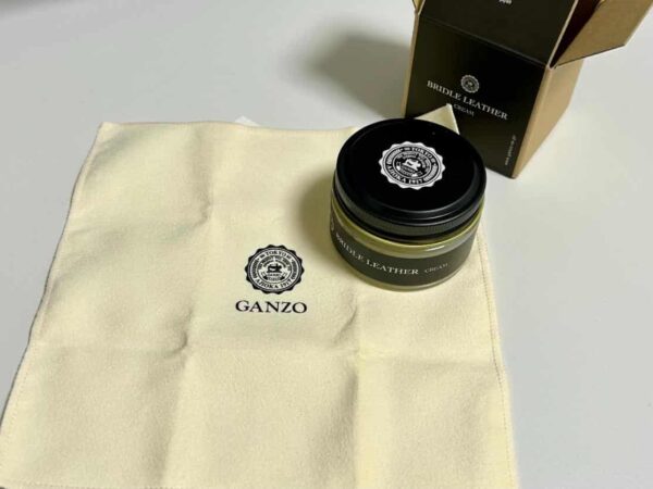 GANZO（ガンゾ）ブライドルレザー用ワックス 箱の中身一式 2